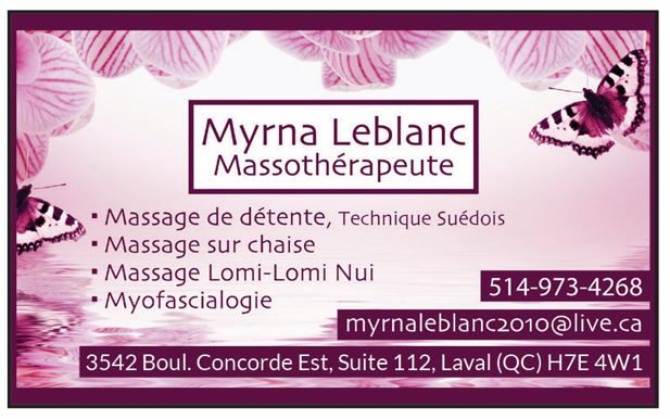 Massothérapie Myrna Leblanc
